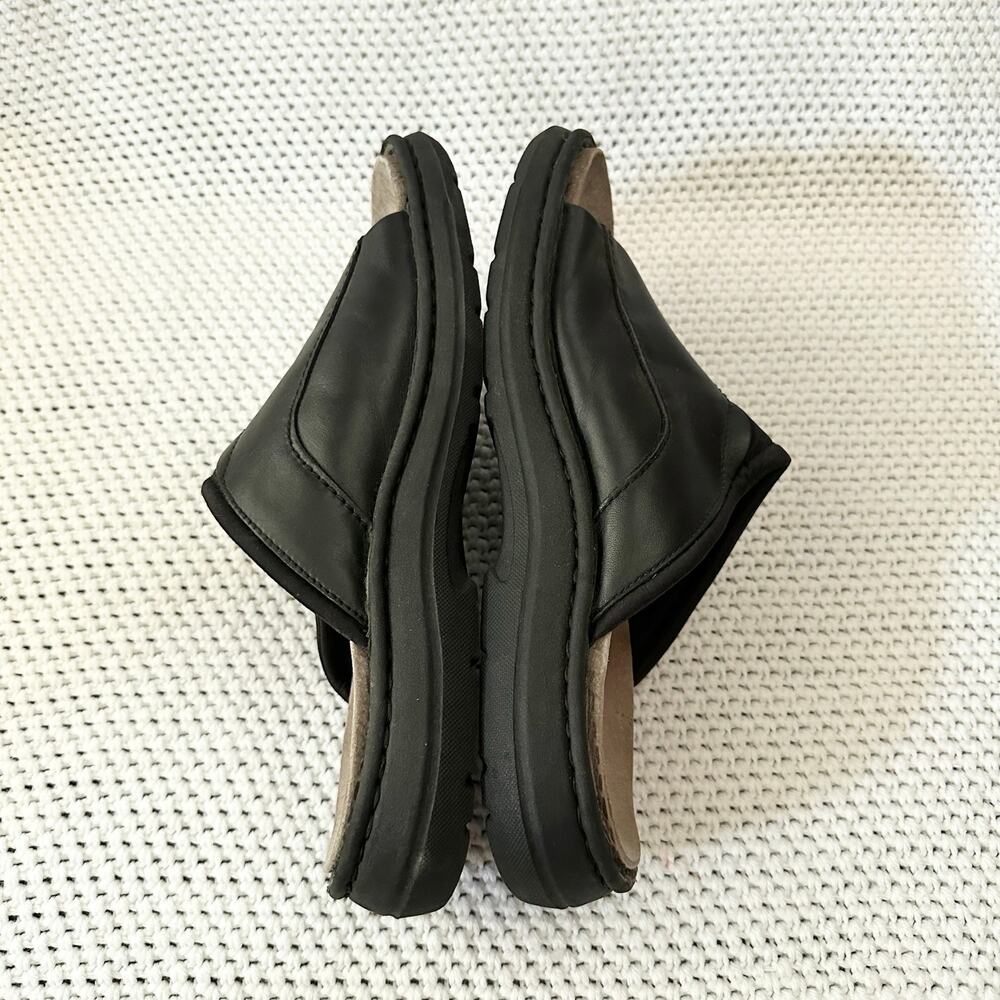 Skechers Y2K Vintage Black Leather Slide Slip On Sandals Comfort Open Toe Men 12 - Picture 6 of 7